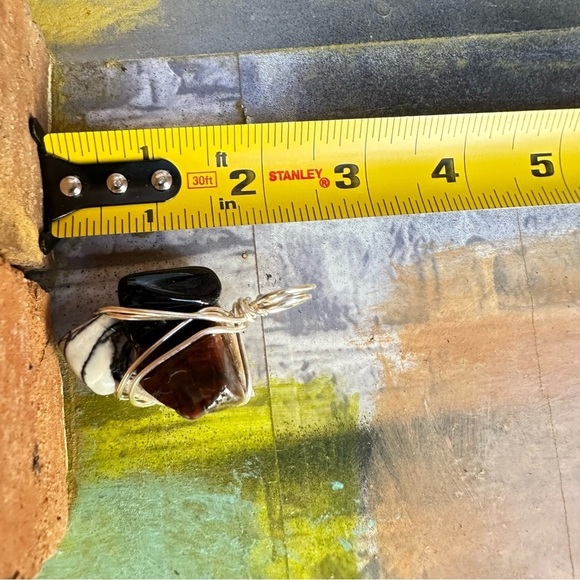 Wire Wrapped Stone Pendant - Picture 5 of 9